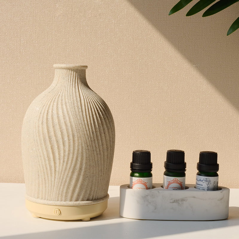 Stoneware mini vase - Light beige - Home All