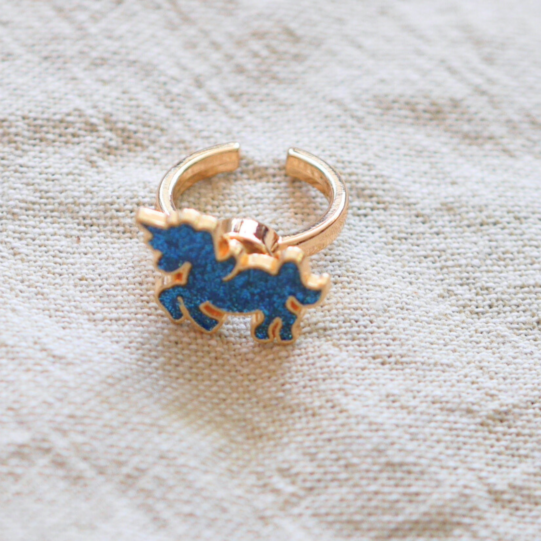 Blue Horse Kid's Fidget Ring