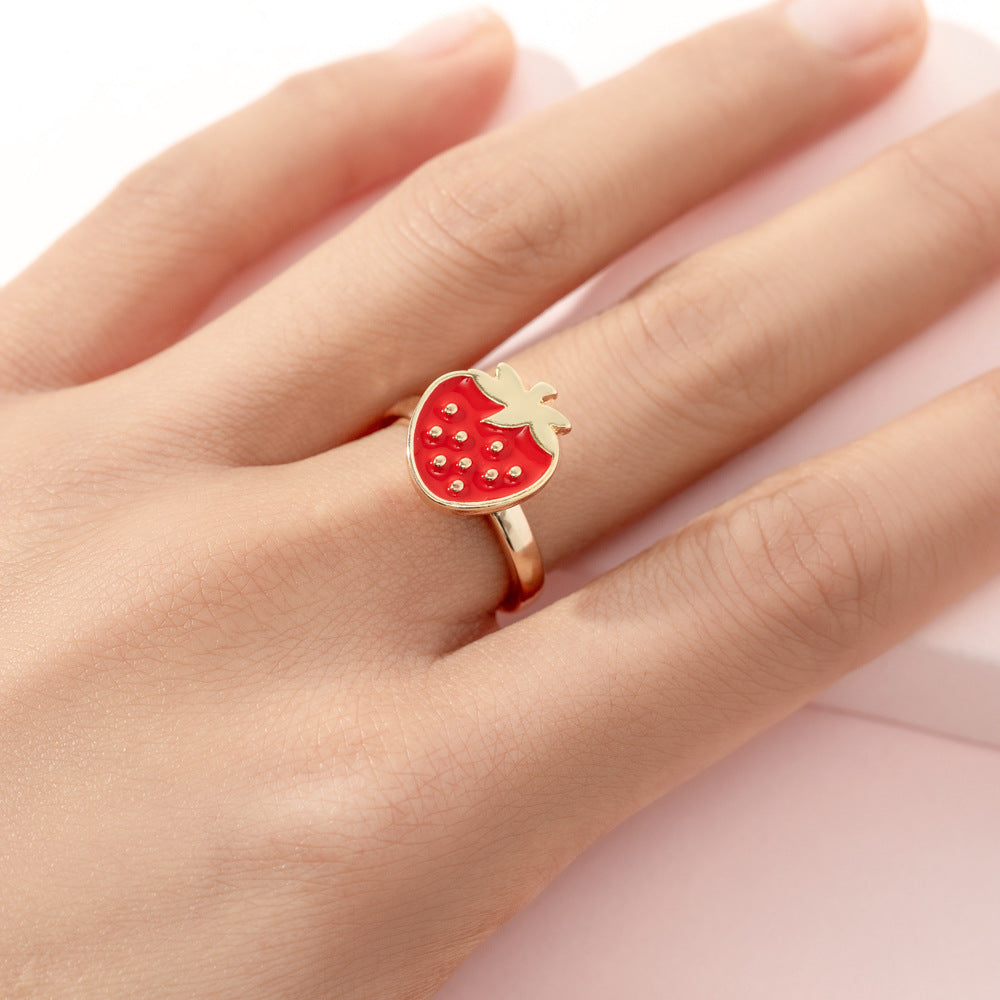 Strawberry Kid's Fidget Ring